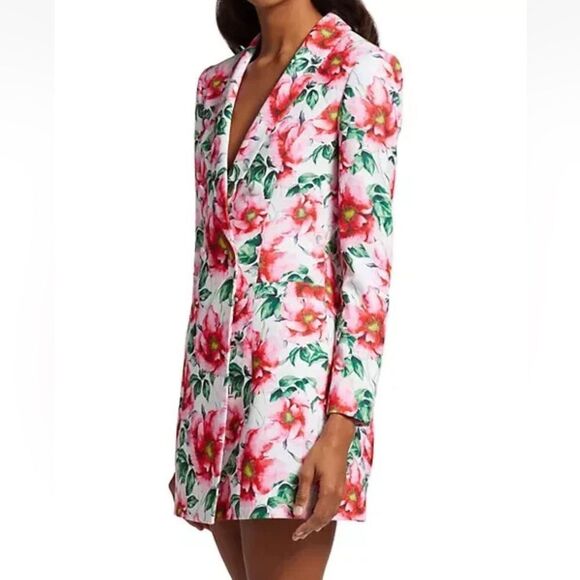 Alice + Olivia Latoya floral mini blazer dress Size 6 NWOT - Picture 3 of 4